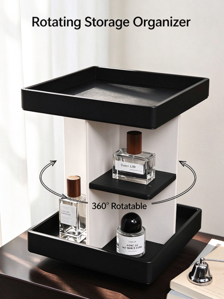 360° Rotating Makeup Organizer - огляд і ціна Luxury Skincare Tools