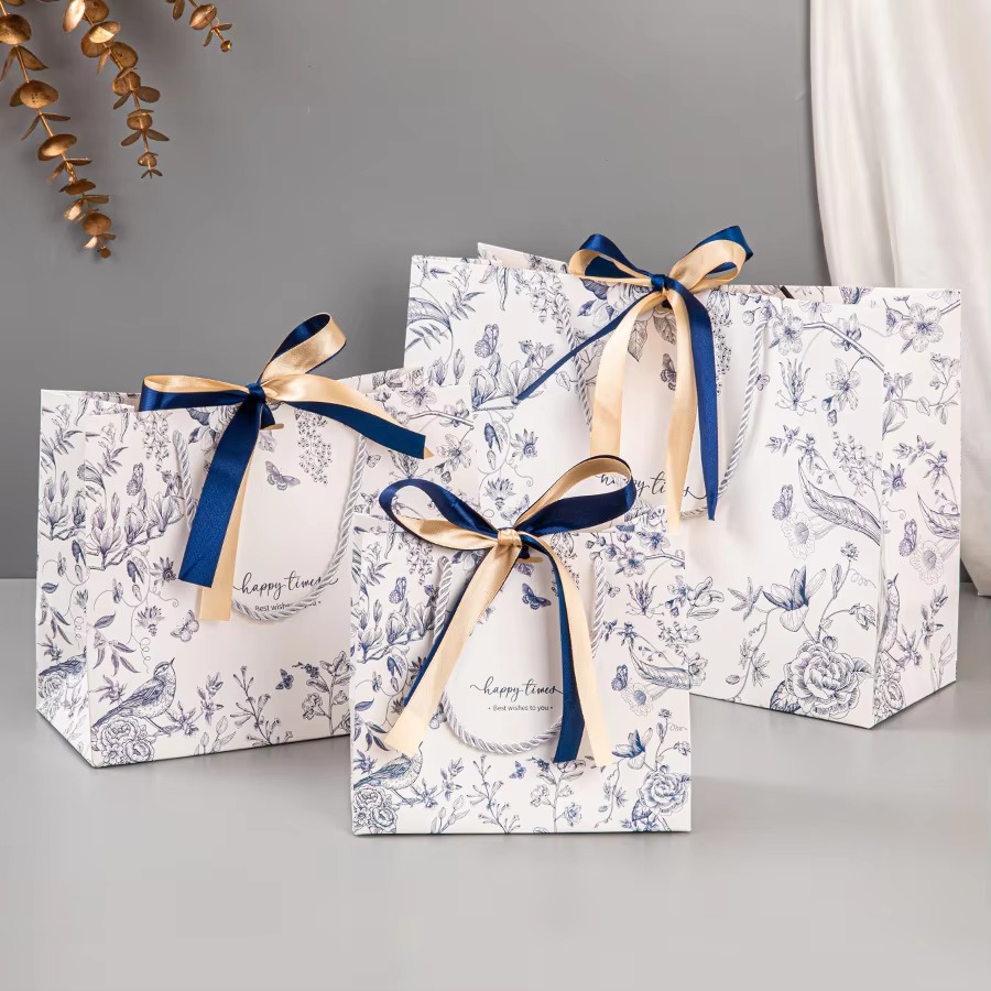 10Pcs Floral Print Paper Gift  - огляд і ціна Luxury Skincare Packaging